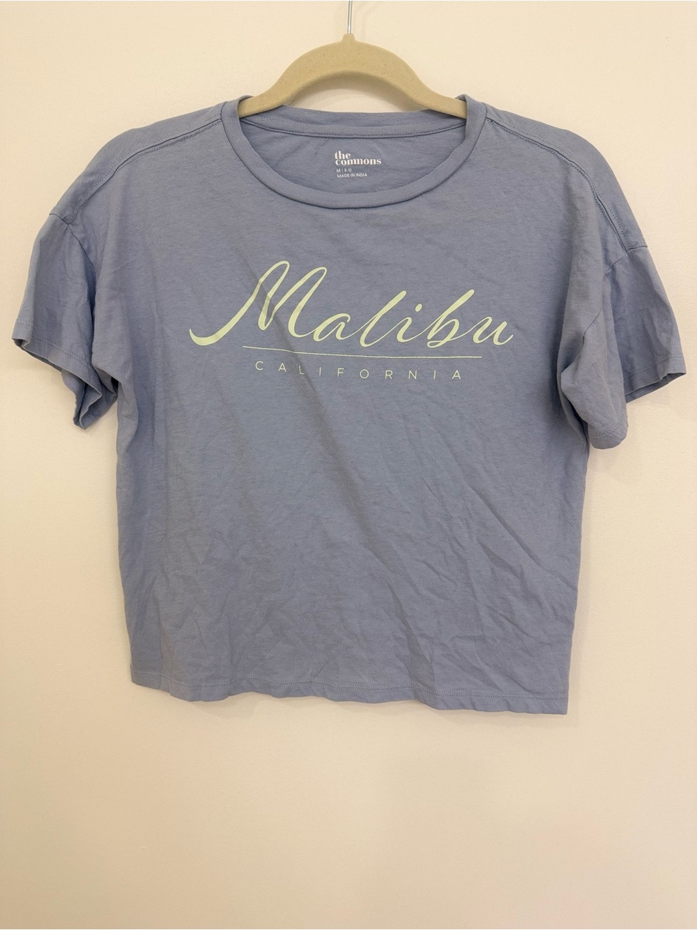 The Commons Malibu California Graphic Tee - Light Blue Women Size 8-10